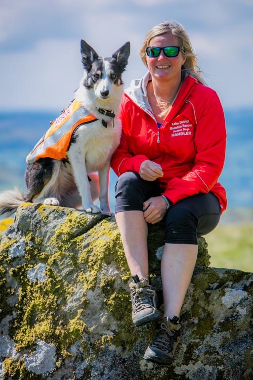 Coniston MRT Christyne Judge With Search Dog Bute